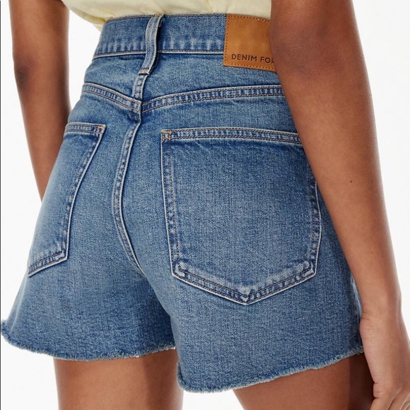 NWT Aritzia Denim Forum The Arlo ‘50s Short Size 28 5 Yrs Bleu With Love - Picture 4 of 6